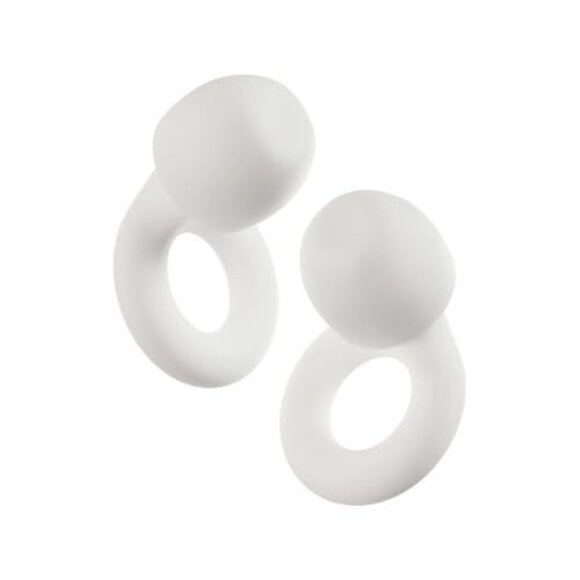 Loop Quiet 2 Ear Plugs Ultra-Comfy Reusable Noise-Reducing Earplugs White - Picture 2 of 7